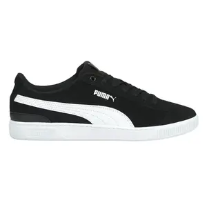 Bílo-černé dámské kožené tenisky Puma Vikky V3 - Dámské