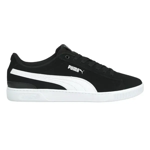 Bílo-černé dámské kožené tenisky Puma Vikky V3 - Dámské