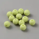 Acrylic Frosted Round Beads
