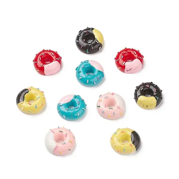 (Defective Closeout Sale: Slight Peeling Paint) Spray Painted Resin Cabochons