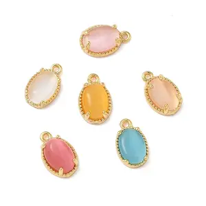 Oval Brass Charms
