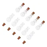 10Pcs Clear Glass Wishing Bottles
