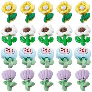 80Pcs Opaque Resin Cabochons