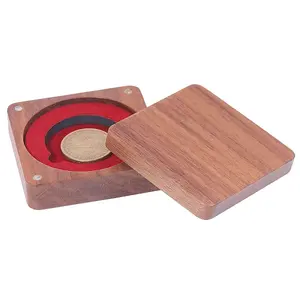 Wood Medal Storage Magnetic Boxes