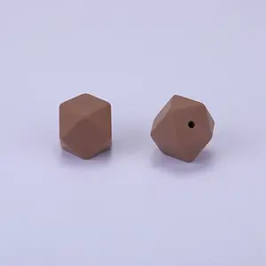 Hexagonal Silicone Beads