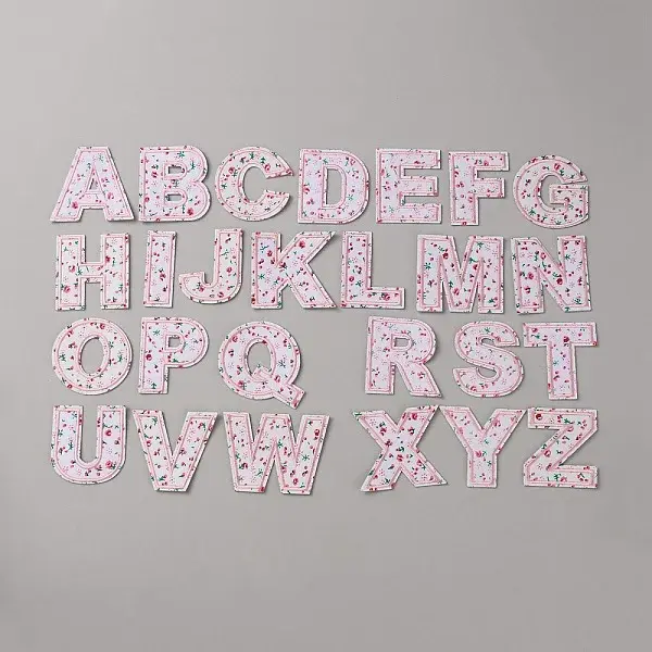 26Pcs Polyester Embroidery Cloth Self-adhesive Patch