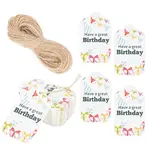 150Pcs Happy Birthday Paper Gift Tags