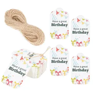 150Pcs Happy Birthday Paper Gift Tags