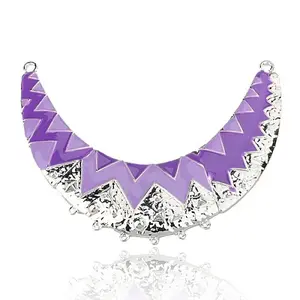 Crescent Alloy Enamel Chandelier Components Links