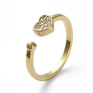 Adjustable Brass Cuff Finger Rings