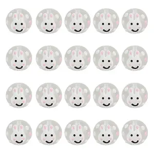 20Pcs Transparent Handmade Lampwork Beads