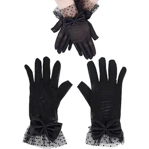 Bowknot Polyester Lace Gloves
