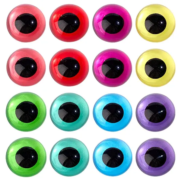 32Pcs 8 Colors Glass Craft Doll Eye