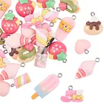 30Pcs 2 Styles Ocean Theme Opaque Resin Pendants