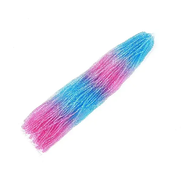Gradient Color Baking Paint Glass Bead Strands