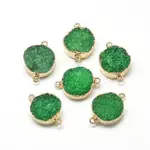 Natural Druzy Agate Links connectors