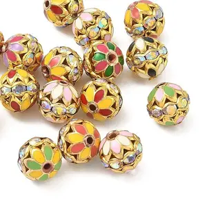 Brass Enamel Beads