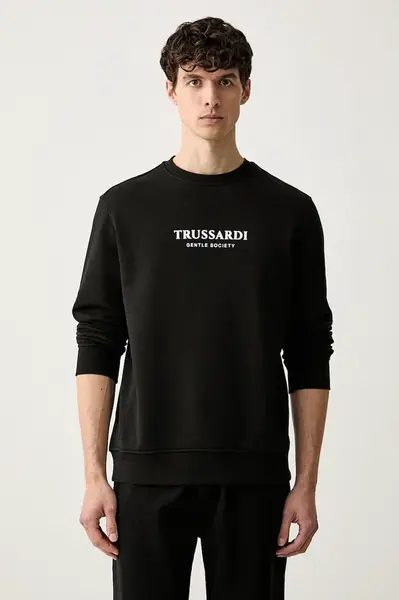 Trussardi mikina pánska bavlnená
