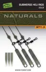Fox montáž Naturals Submerge Heli Rigs Leaders 75cm 3ks 30lb