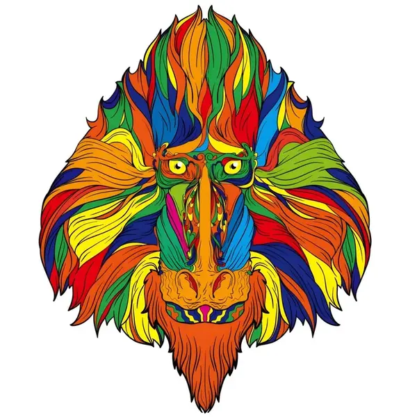 Drevené puzzle-Monkey/L H21959