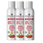 3ks DERMAFLORA dezodorant sprej so Šípkovým olejom