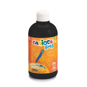 Prstová farba Baby Carioca 500ml čierna-CARIOCA