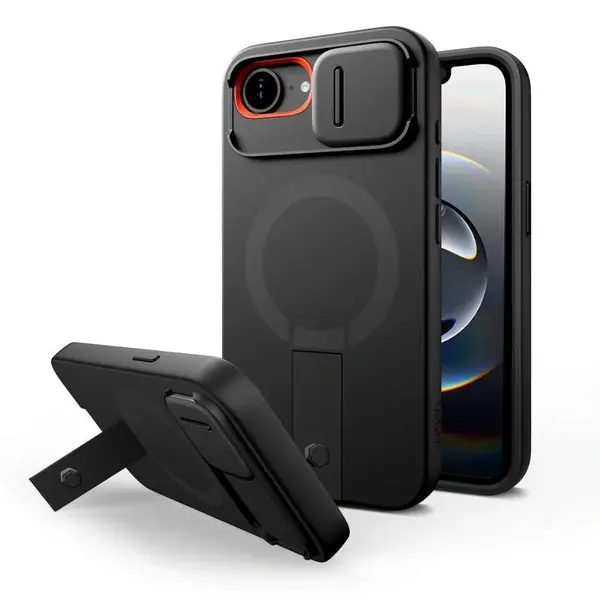 Tech-Protect Kevlar Aura MagSafe kryt na iPhone 16e, čierny