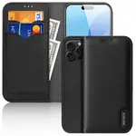 Dux Ducis Hivo knižkové puzdro na iPhone 16 Pro, čierne
