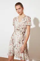 Trendyol Multi Color Belted Woven Dress