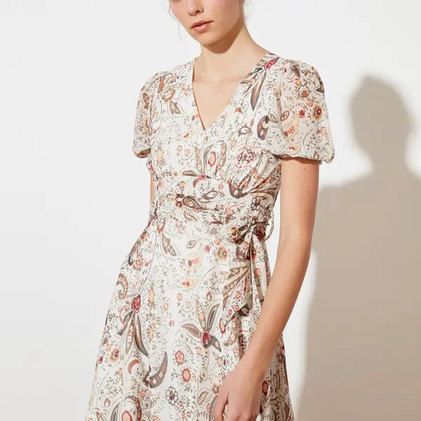 Trendyol Multi Color Belted Woven Dress