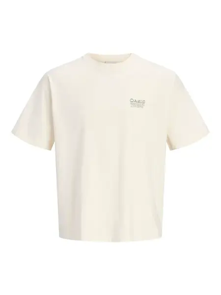 JACK & JONES Tričko 'JORAtocha'  zelená / biela