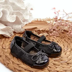 Boto Dětské baletky S Mašlí Černé Jellema