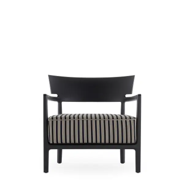 Cara Outdoor Mat černá-šedo/černé pruhy Kartell