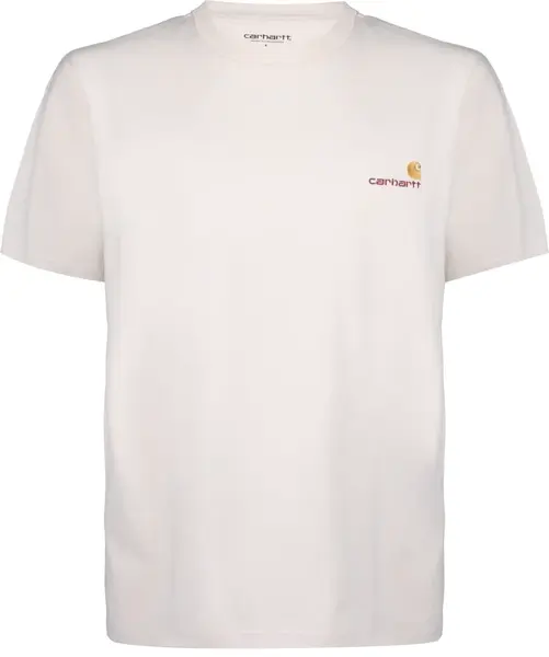 Carhartt WIP Tričko 'American Script'  piesková / prírodná biela