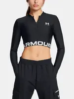 Under Armour Dámské tričko HeatGear Rib 1/4 Zip LS - Dámské
