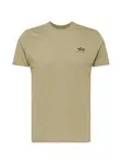 ALPHA INDUSTRIES Tričko  olivová / čierna