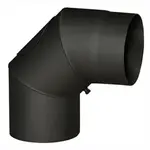 Koleno kouřové 145 mm/90°, s čis. otvorem, silnostěnné 1,5 mm, černé MA654417