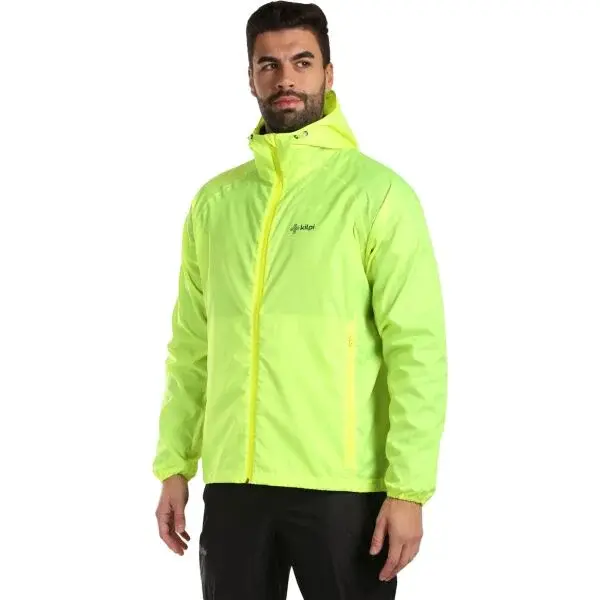 KILPI JALUU Turistická zbaliteľná pláštenka, žltá, veľkosť