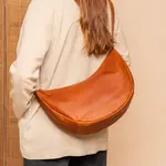Dámska kožená crossbody kabelka The Chesterfield Brand Peckham - koňak