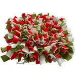 Čmuchacíkoberečky.cz® Čmuchací kobereček extra hustý ČERVENO-ZELENO-BÍLÝ 146/60X