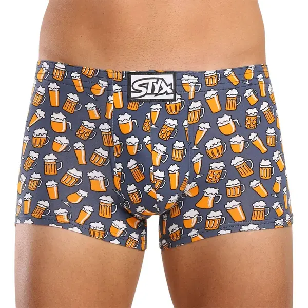 Styx Pánské boxerky art klasická guma pivo (Q1357) L