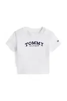 Kojenecké tričko Tommy Hilfiger bílá barva, s aplikací, KN0KN02146