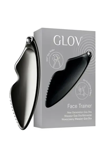 Gua sha kámen GLOV Face Trainer černá barva