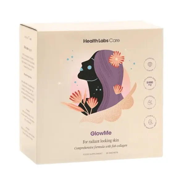 HEALTH LABS CARE GlowMe kolagen 5000 mg malina, 30 dávek