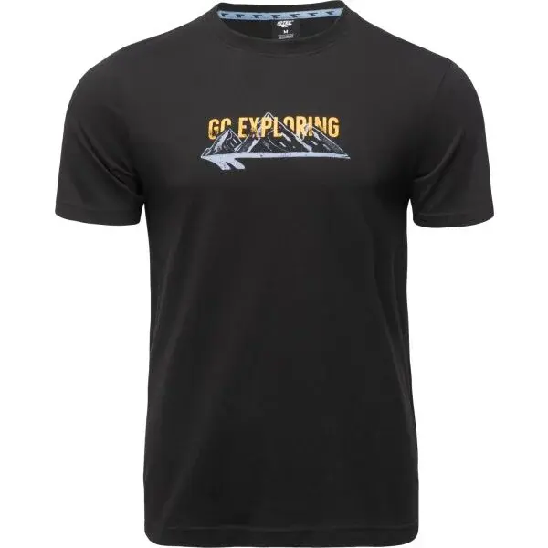 Hi-Tec HOUCINE Pánské bavlněné triko, černá, velikost