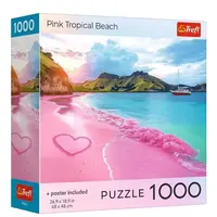 Trefl Puzzle 1000 USA Collection: Růžová pláž