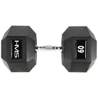 HMS PREMIUM 60 KG HEXAGONÁLNÍ JEDNORUČKA Hexagonální jednoručka, černá, velikost
