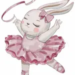 TULIMI Nálepky, dekorace na zeď - Baletka