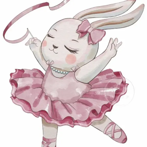 TULIMI Nálepky, dekorace na zeď - Baletka