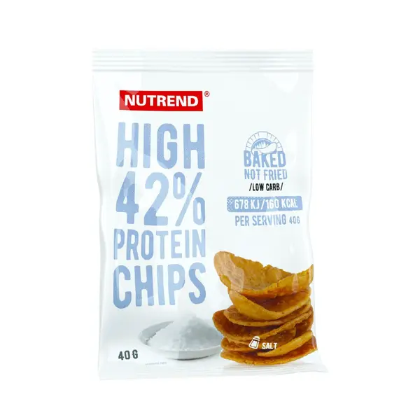 Nutrend High Protein Chips sůl 6x40 g